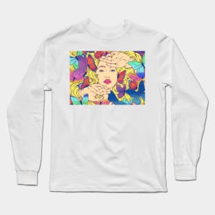 Butterfly Girl Long Sleeve T-Shirt